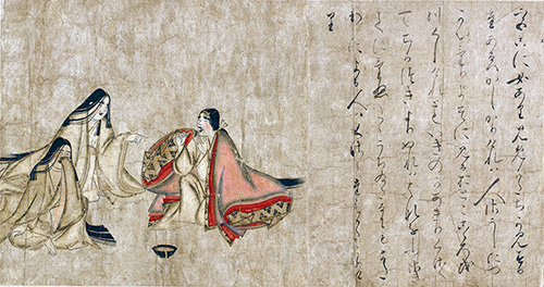 『病草紙』の「口臭の女」（京都国立博物館所蔵）