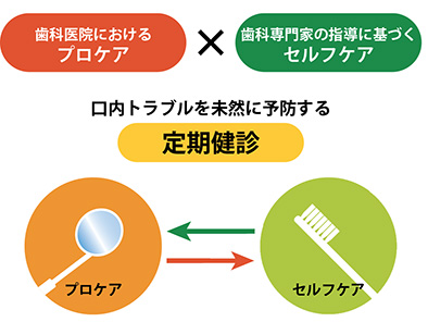 年に2回はプロケアで口の中の健康管理