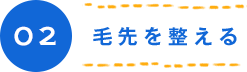 02 毛先を整える