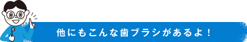 他にもこんな歯ブラシがあるよ！