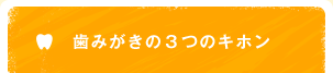 歯みがきの3つのキホン