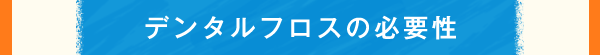 デンタルフロスの必要性