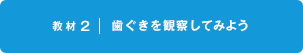 教材2 歯ぐきを観察してみよう