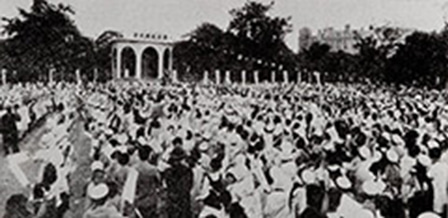 当時の様子（日比谷公園）